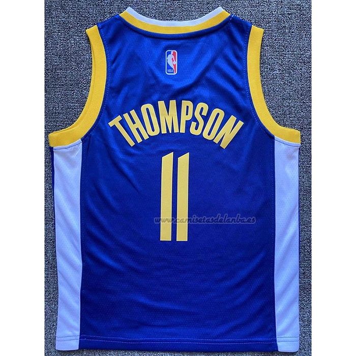 Camiseta Nino Golden State Warriors Klay Thompson NO 11 Icon Azul